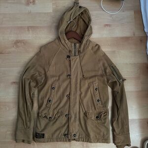 Ralph Lauren hoodie jacket khaki tan
